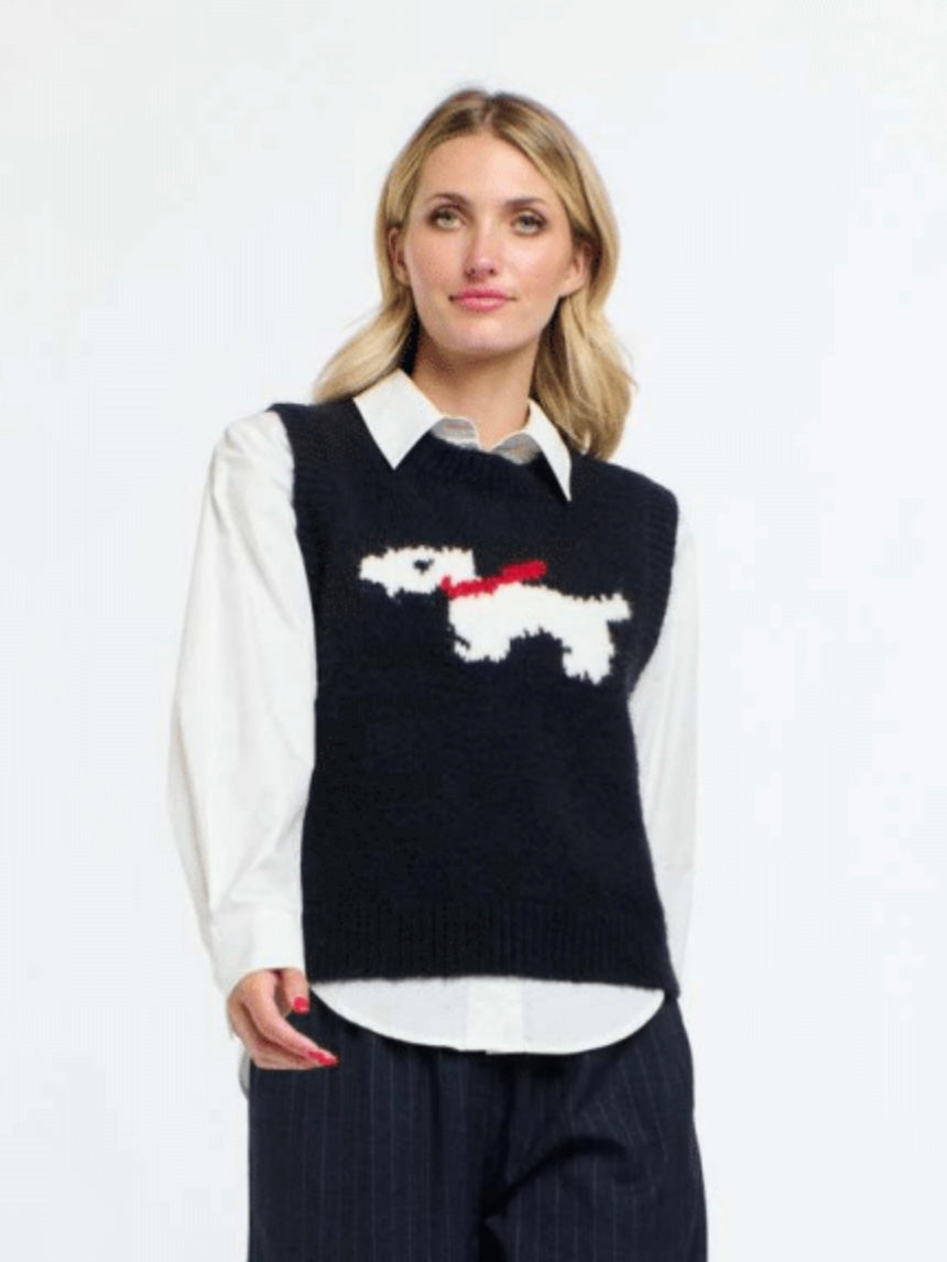 The Scottie Vest : Navy