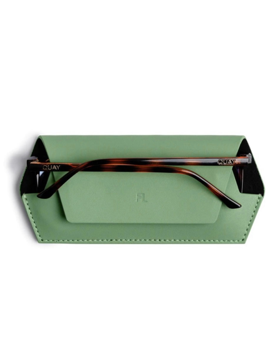 Fox and Leo Glasses Case : Sage