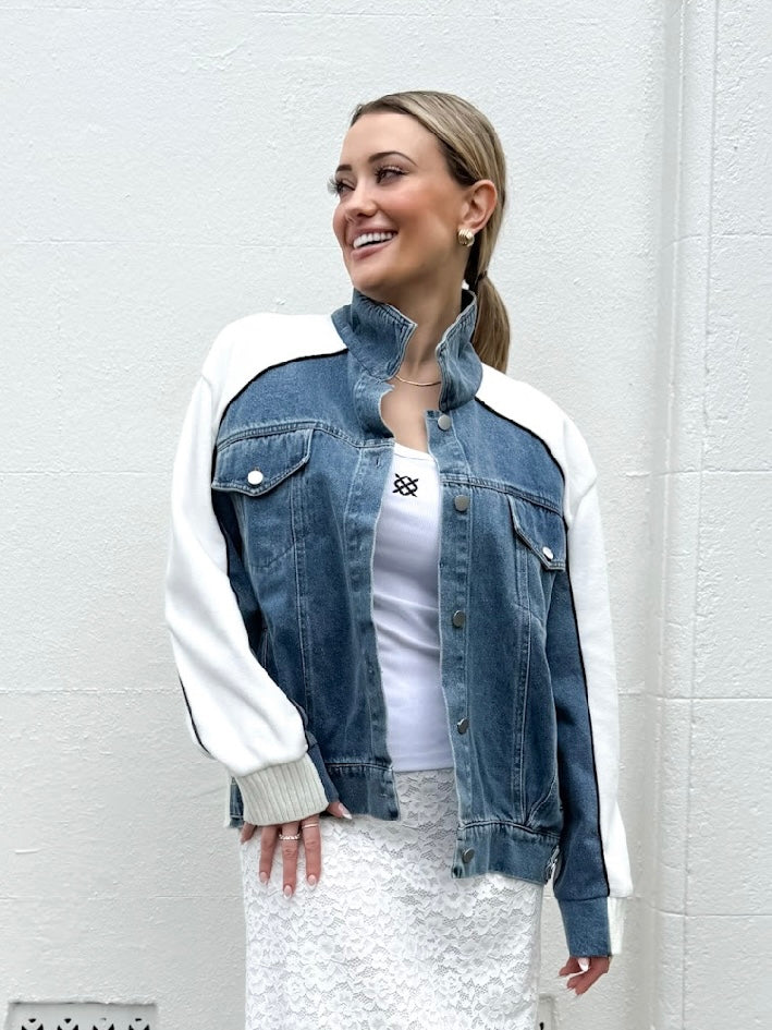 Sporty Denim Jacket