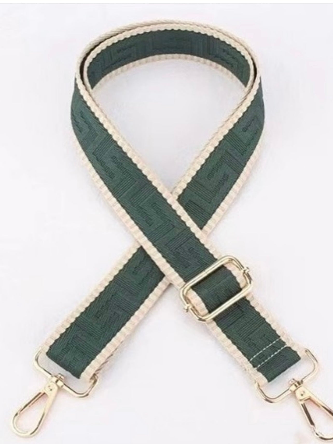 Bag Strap : Embossed : Forest Green