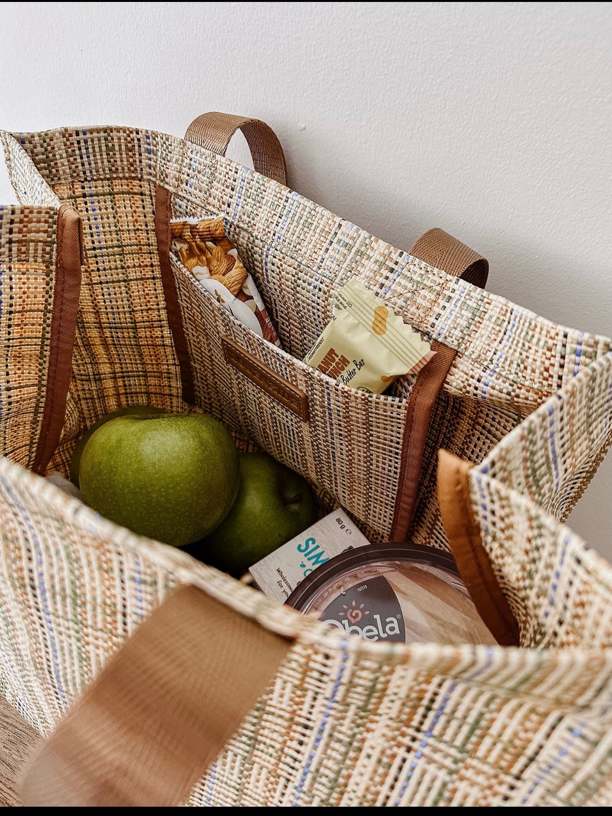 Baby Simpson Tote Bag : Beige Stripe