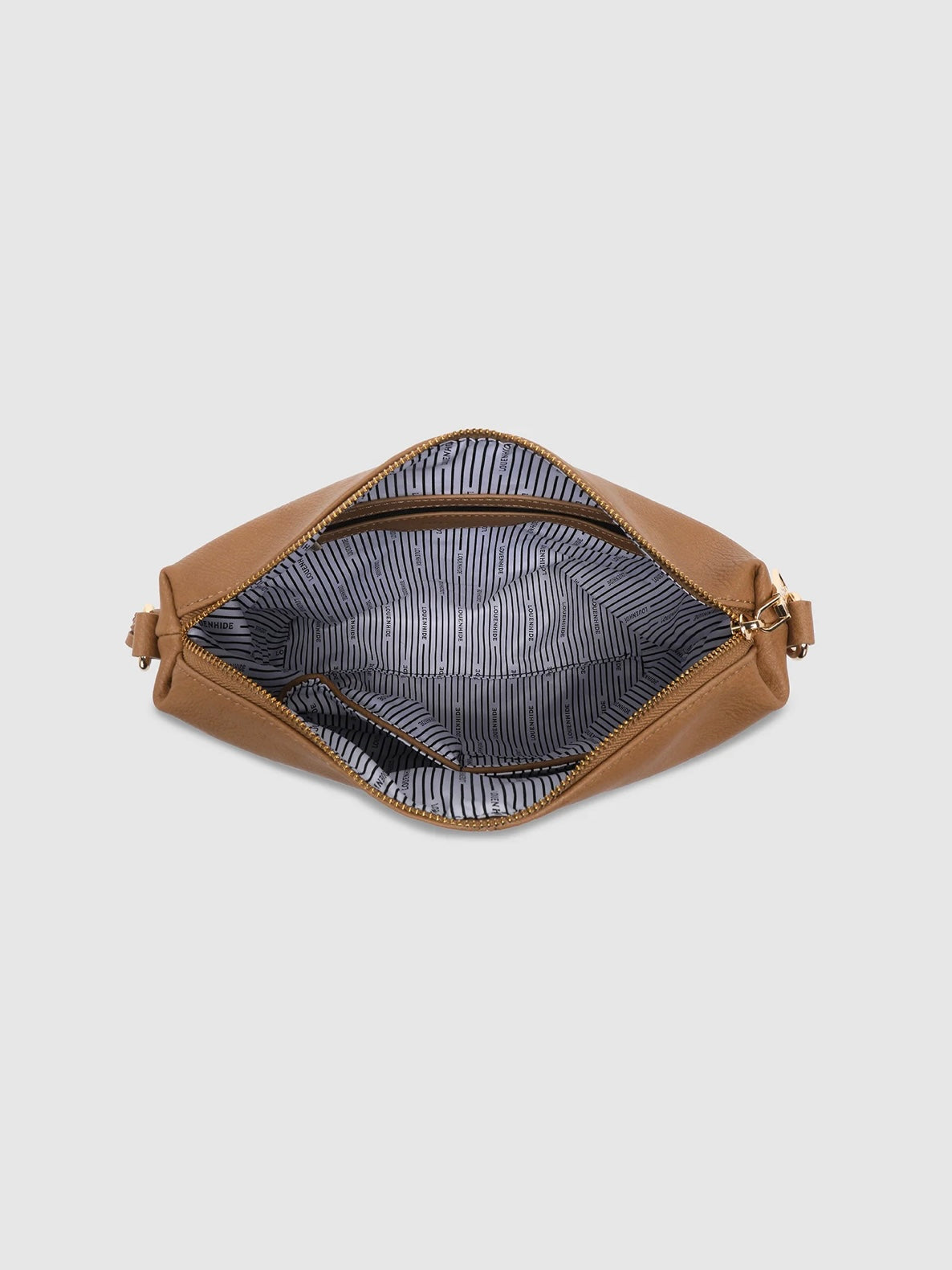 Daisy Stripe Cross Body Bag : Camel