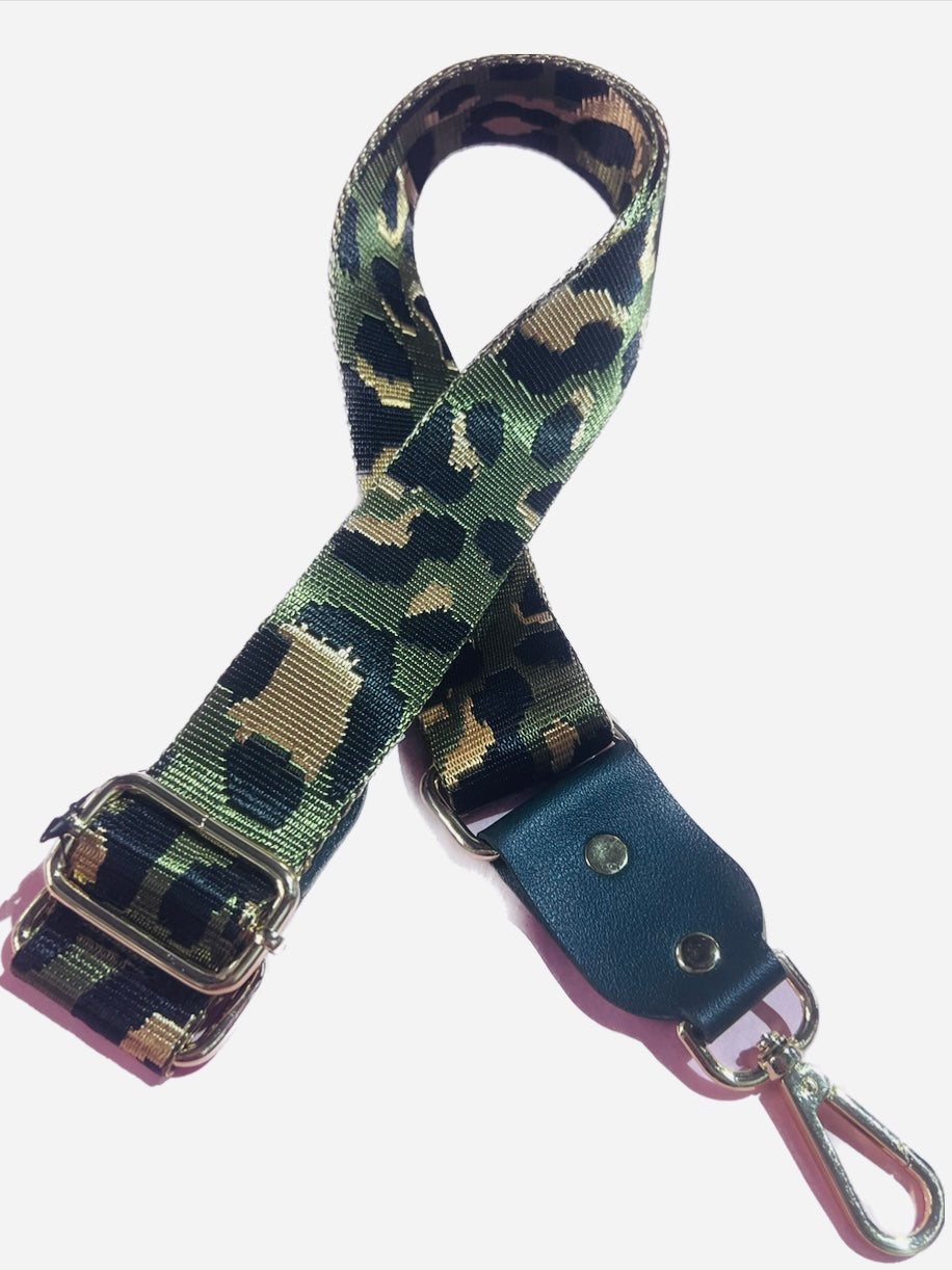 Bag Strap : Khaki Leopard