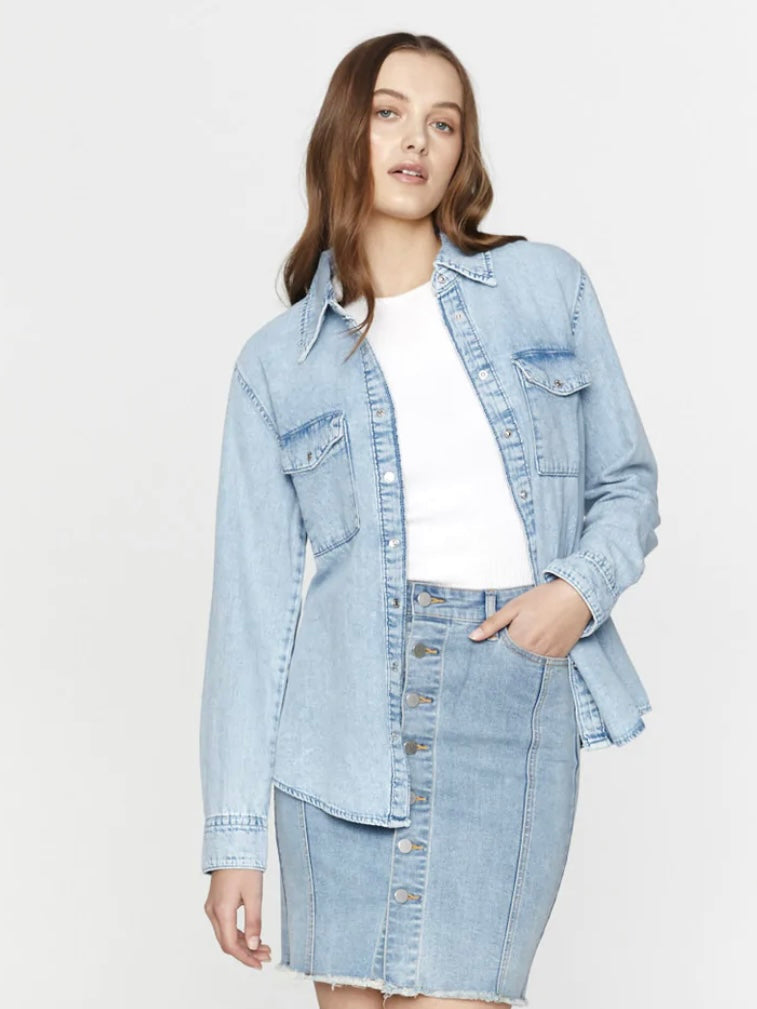 Denim lightweight Shirt : Blue : Saint Rose
