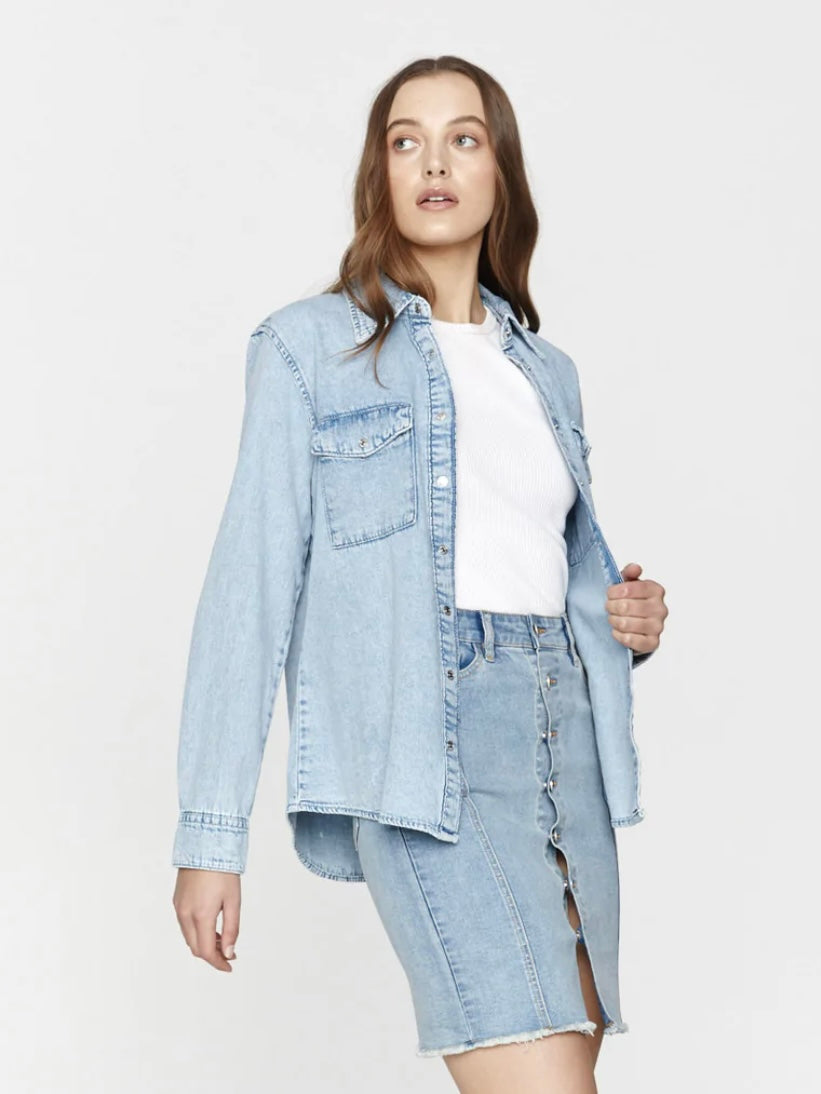 Denim lightweight Shirt : Blue : Saint Rose