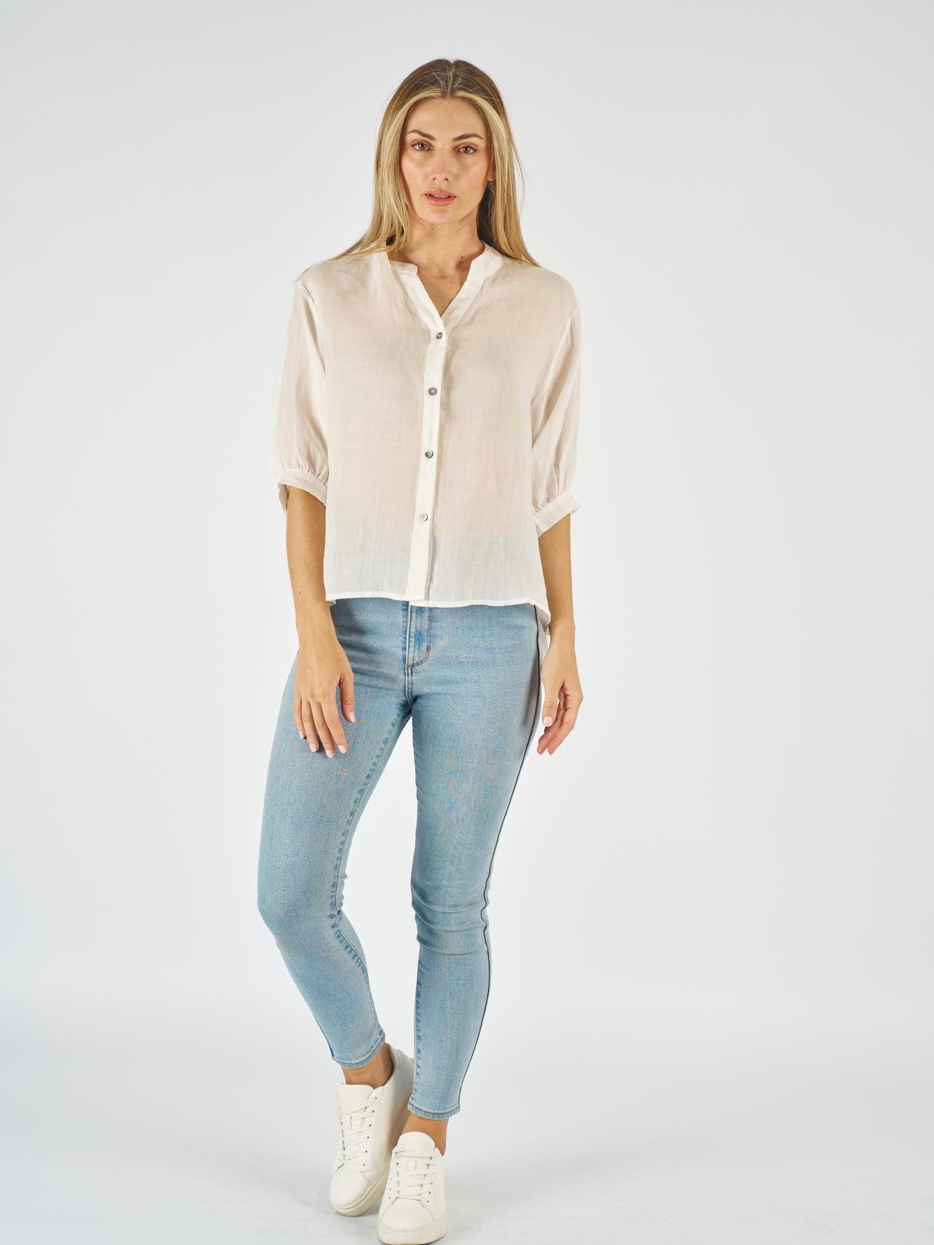 Linen Shirt : White