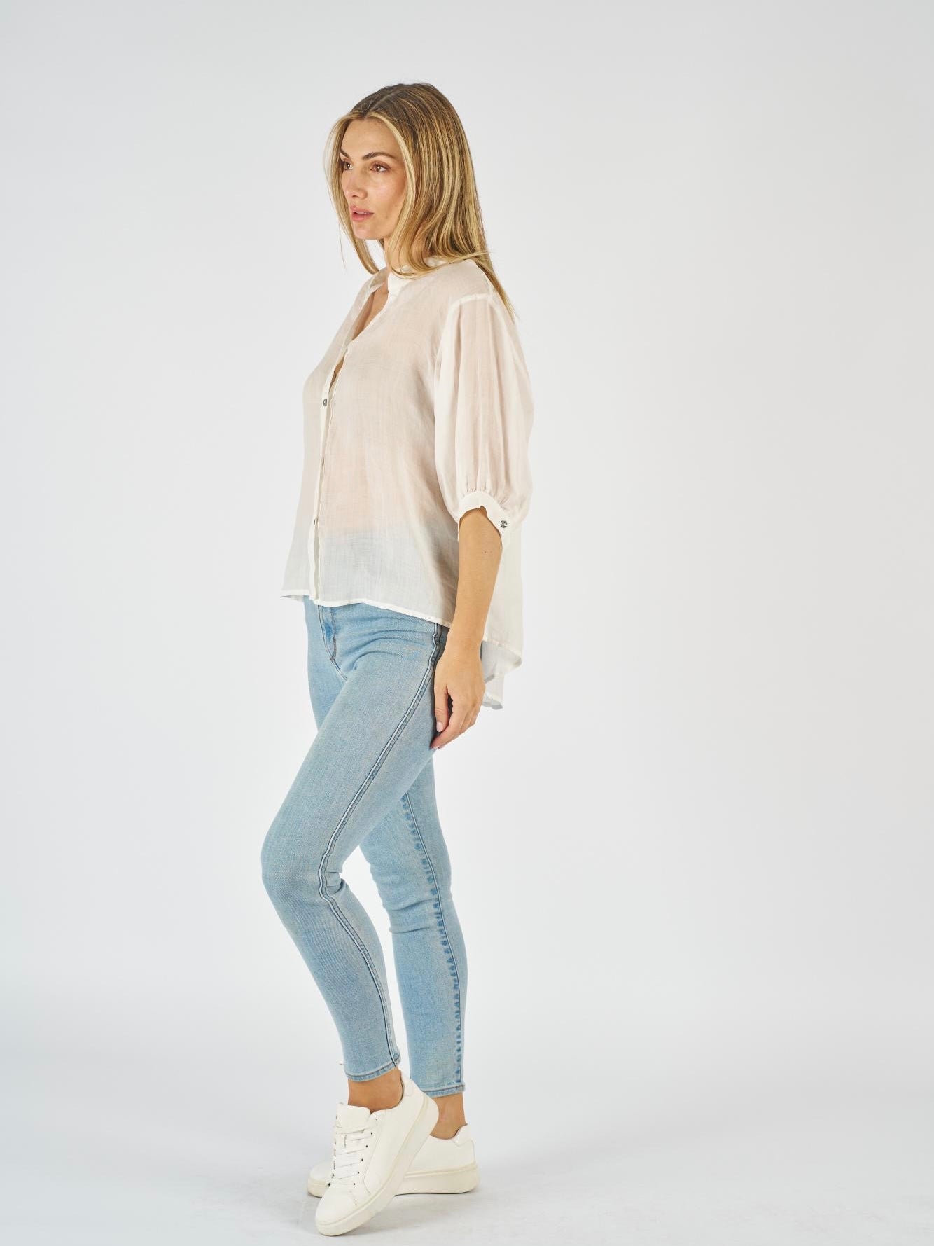 Linen Shirt : White