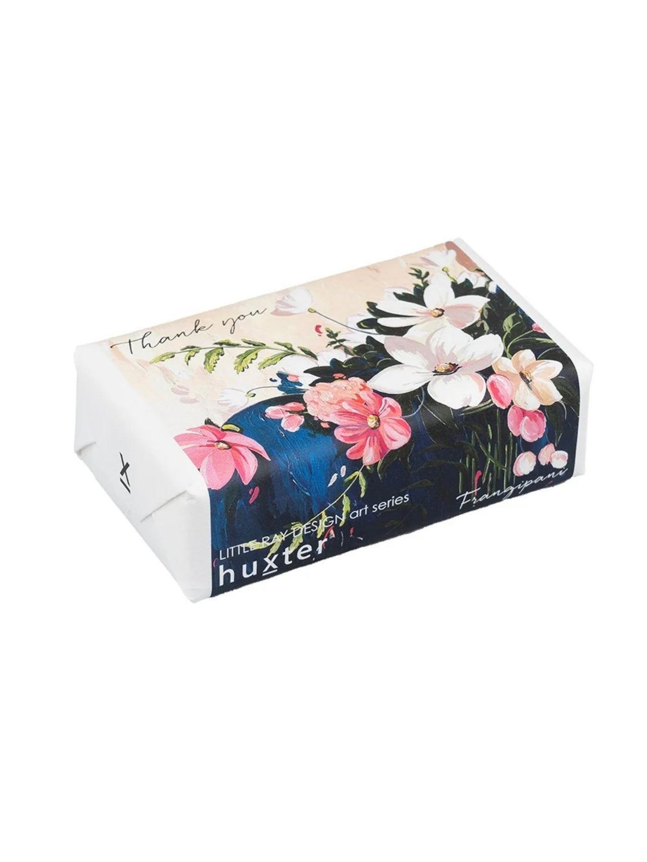 Huxter Wrapped Soap : Thank You : Frangipani