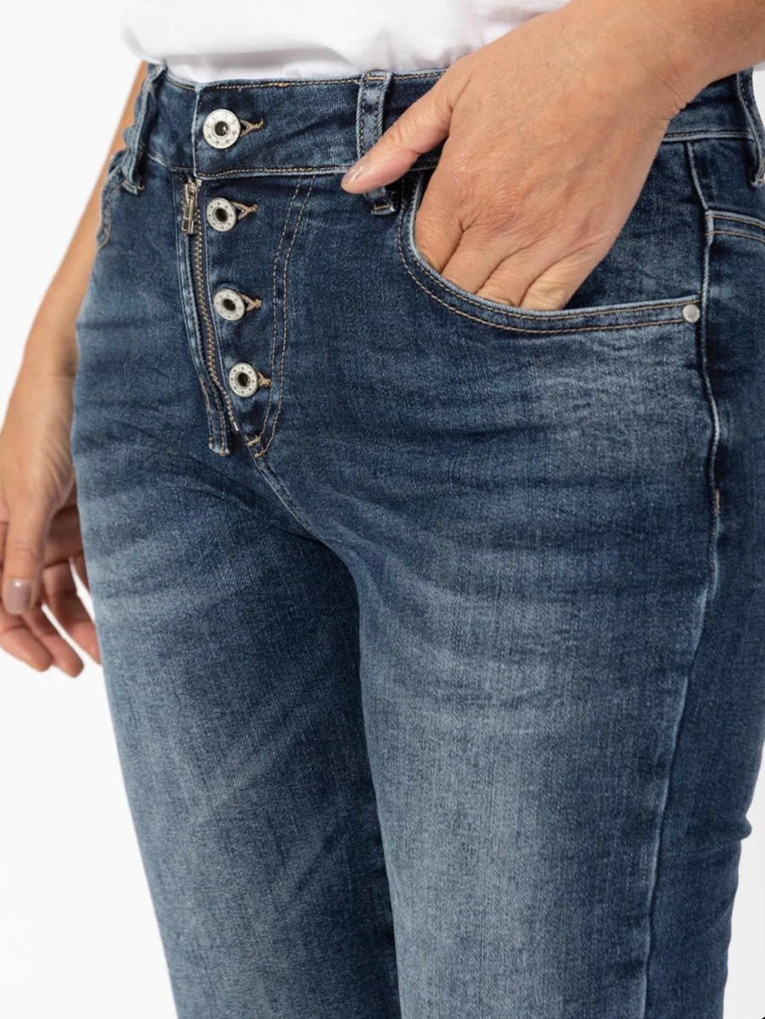 Italian Star Jean : Classic Style : Dark Denim
