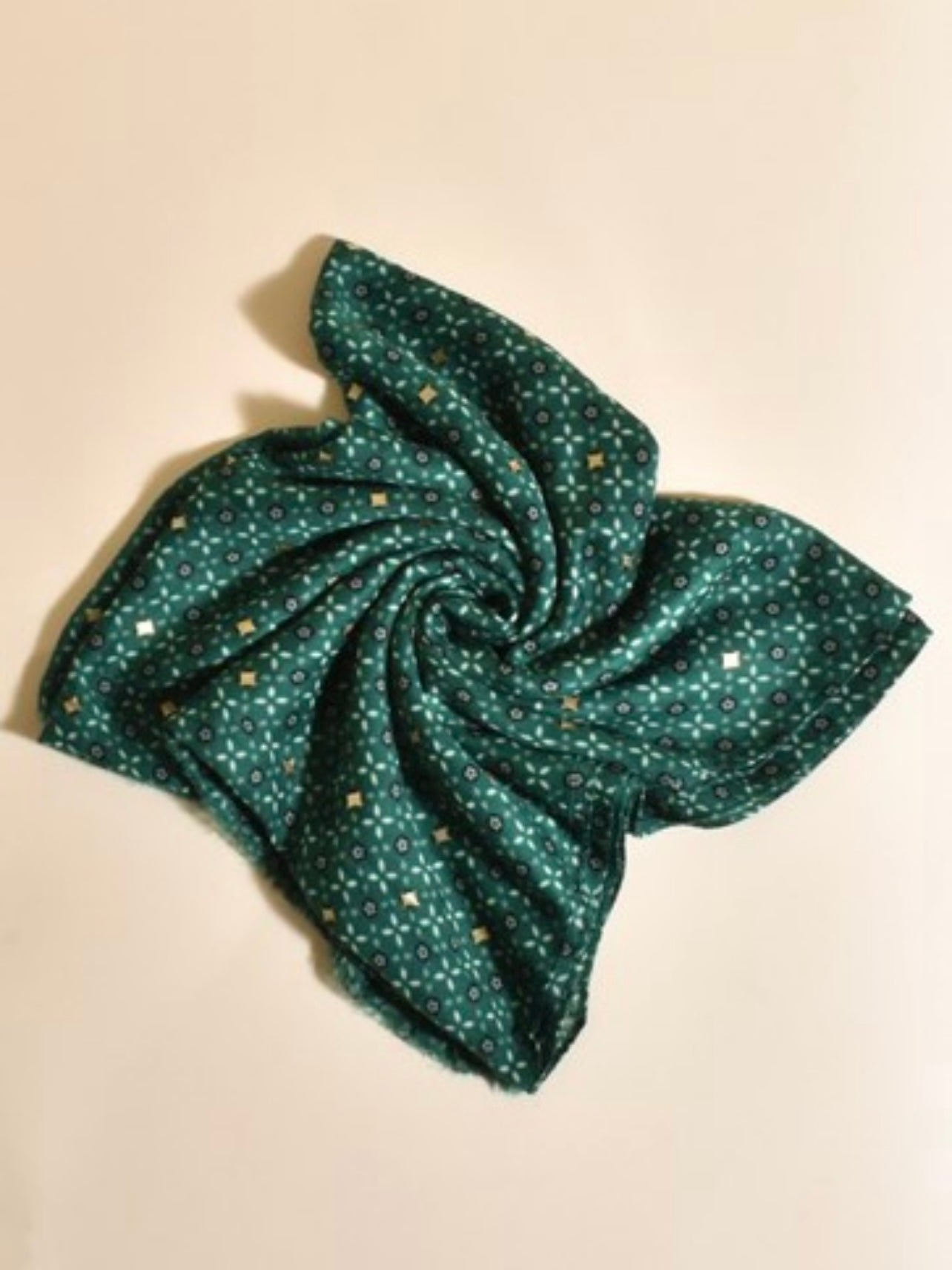 Mini decor Scarf : Gold / Green