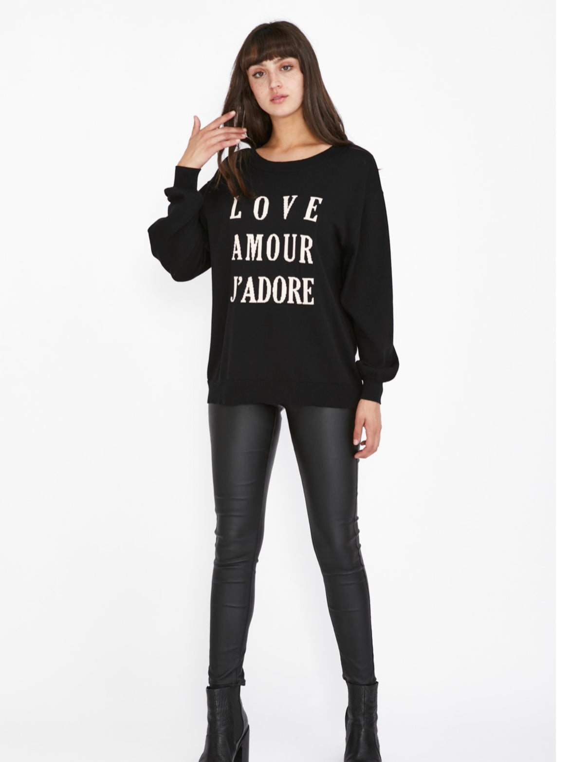 Saint Rose : Marilyn Wax Coated Jeans