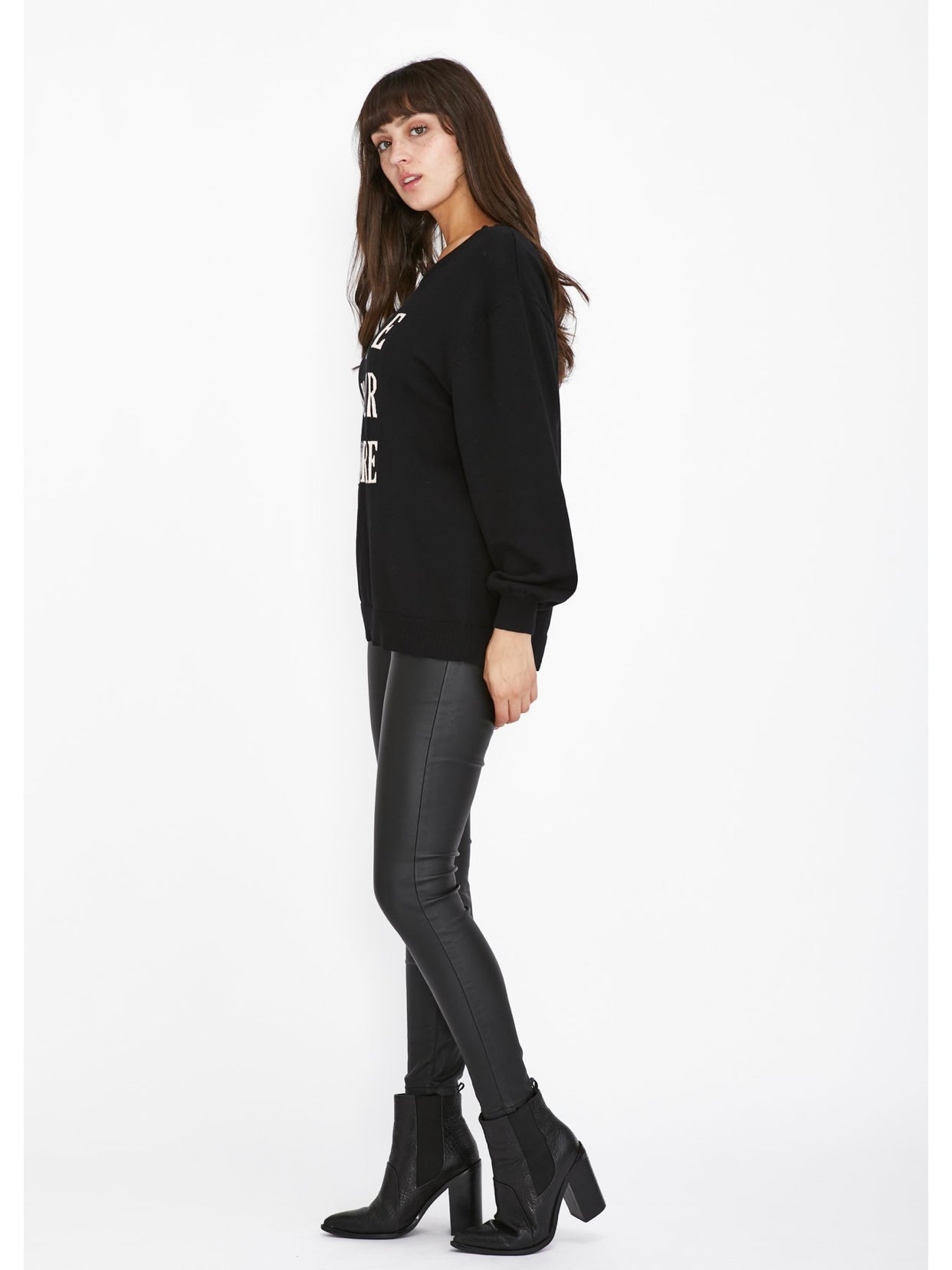 Saint Rose : Marilyn Wax Coated Jeans