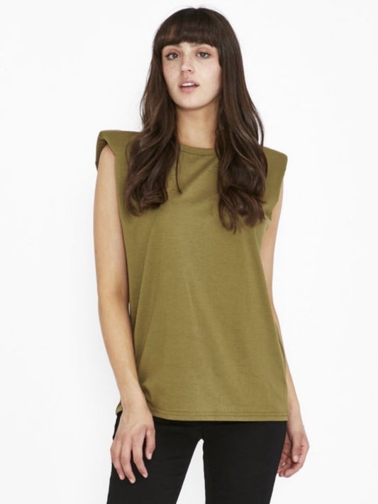 Liv Padded Tank : Olive