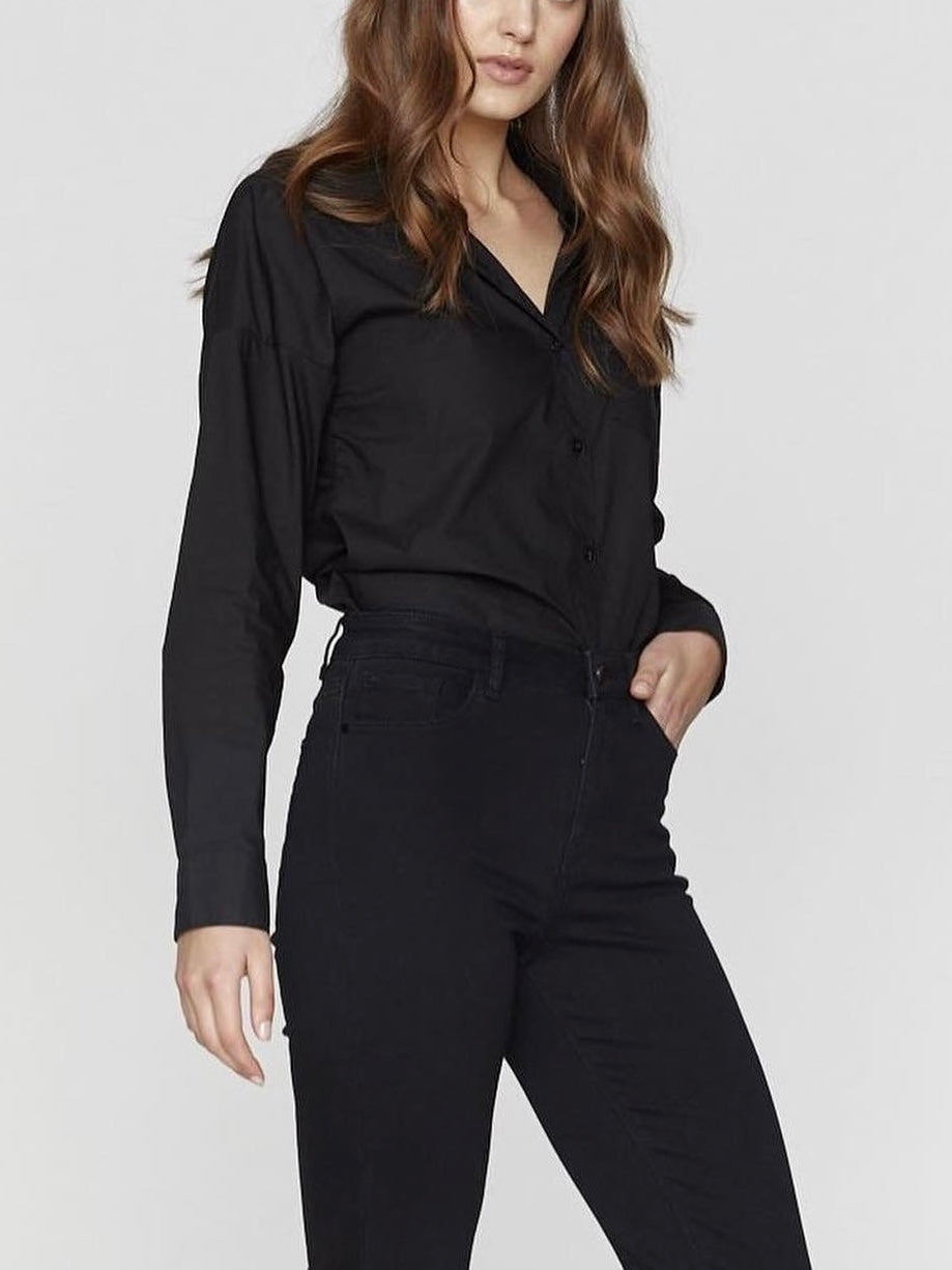 Marni Boyfriend Shirt : Black : Saint Rose