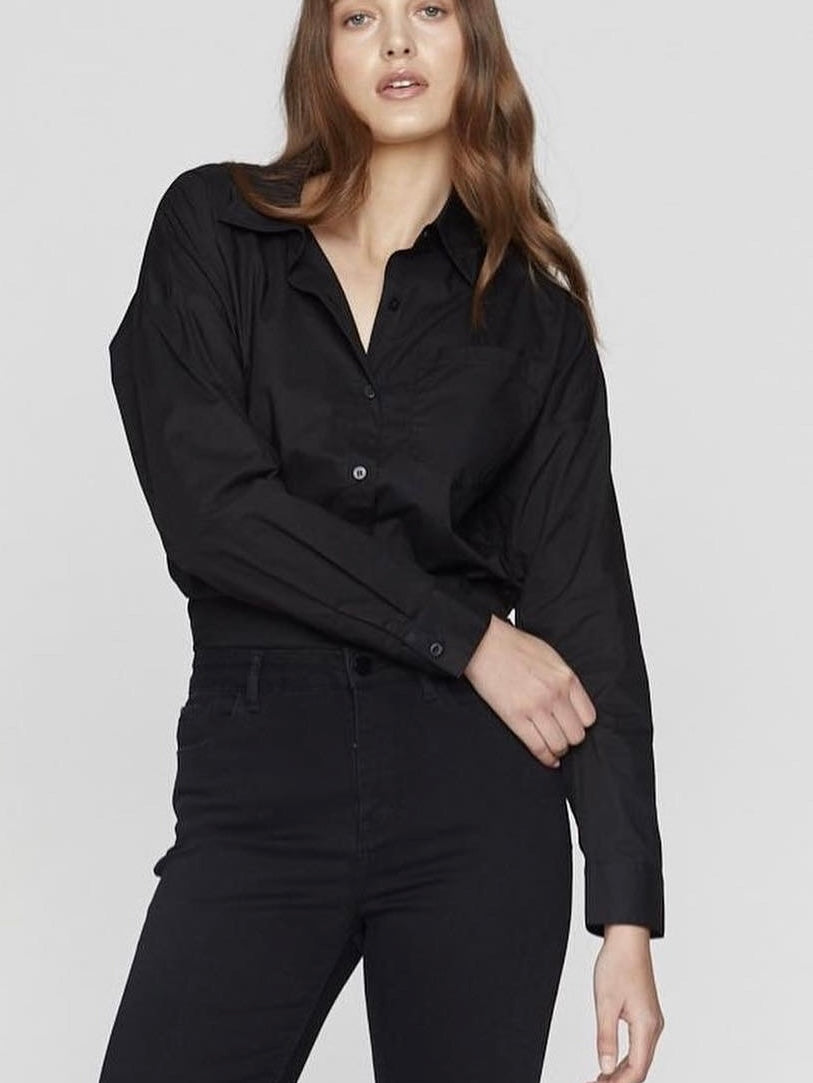 Marni Boyfriend Shirt : Black : Saint Rose