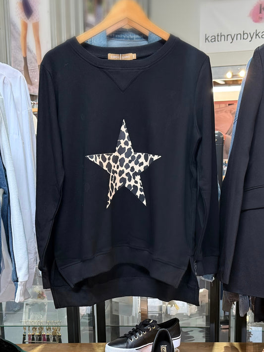 Leopard Star Sweatshirt