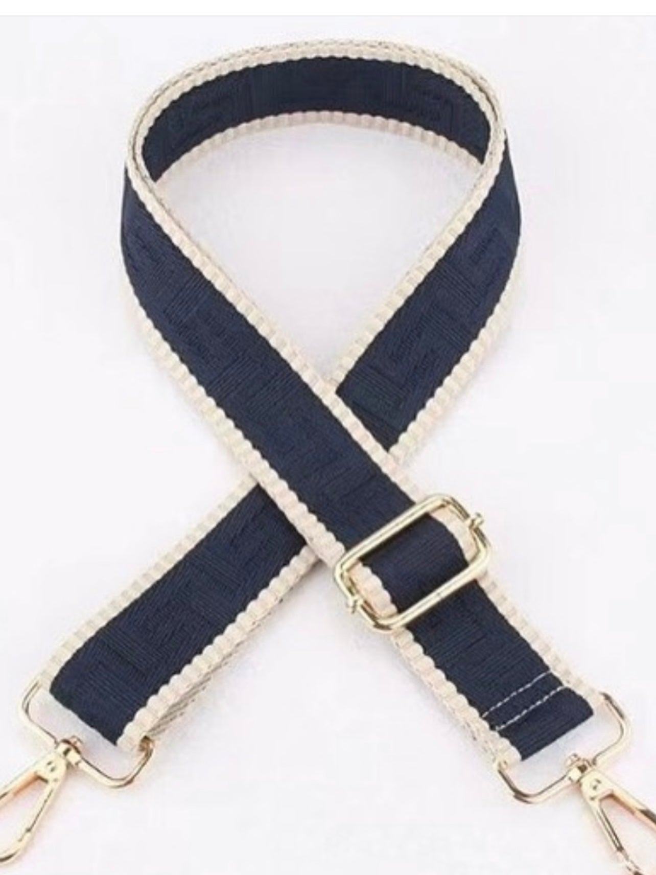 Bag Strap : Embossed : Navy