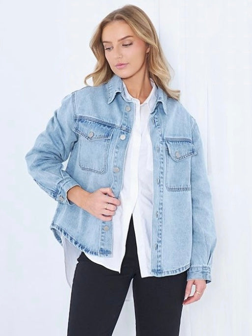 Ruby Shacket : Denim