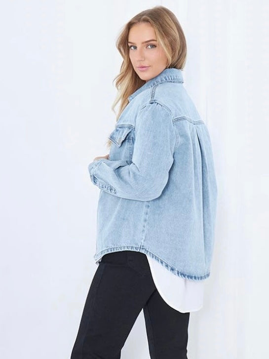 Ruby Shacket : Denim