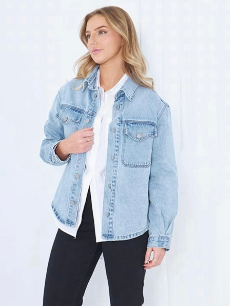 Ruby Shacket : Denim