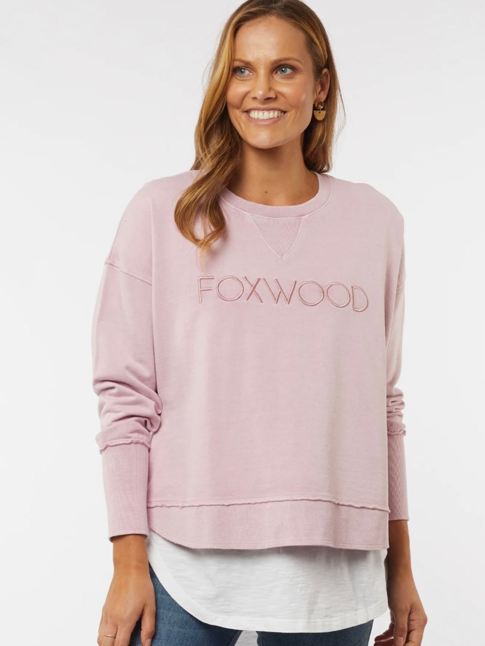 Foxwood Simplified Crew : Pink