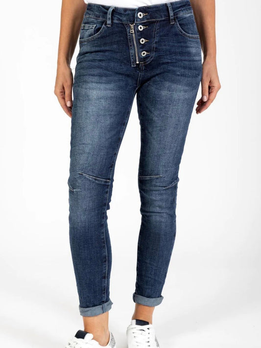 Italian Star Jean : Classic Style : Dark Denim