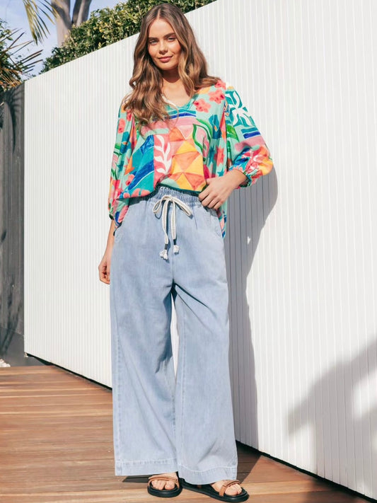 Capri Wide leg Pants