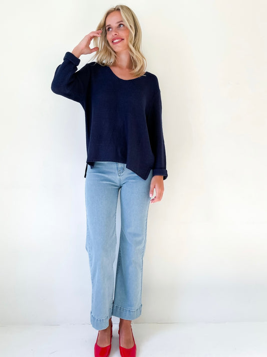 Avery Knit : Navy