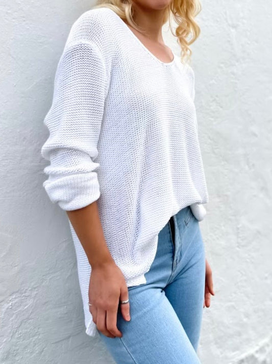 Avery Knit : White