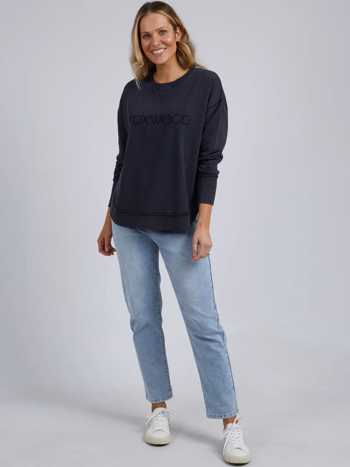 Foxwood Simplified Crew : Washed Navy