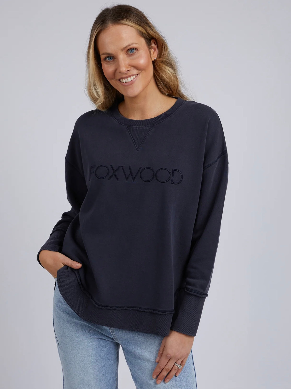 Foxwood Simplified Crew : Washed Navy