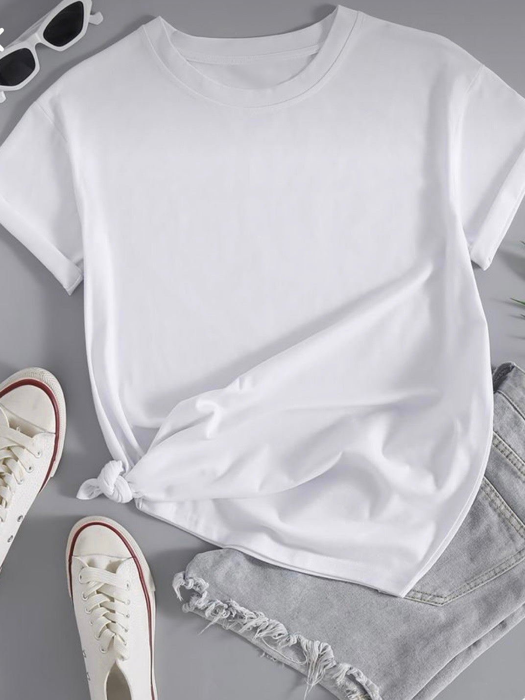 T-shirt Essential: Crew Neck : White : Honest Tee